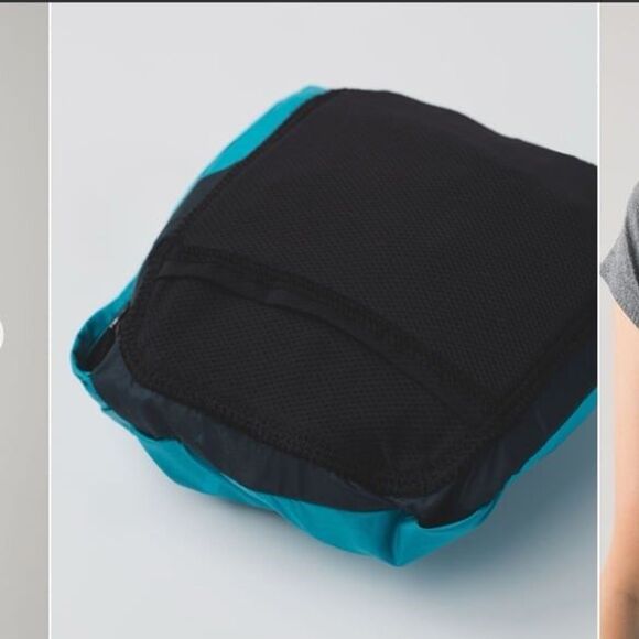 Lululemon Athletica Women's Pack-It Hooded Packable Vest Blue Black Size 4 - Picture 10 of 10